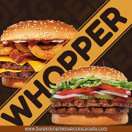 most popular menu items at burger king canada